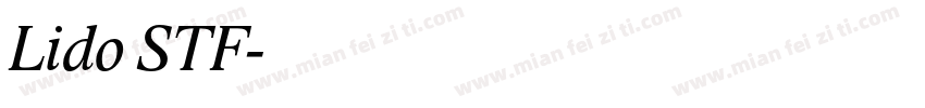 Lido STF字体转换